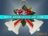 Wholesale christmas plastic ornaments,bell decorations,crafts