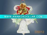 Wholesale christmas plastic ornaments,bell decorations,crafts