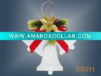 Wholesale christmas plastic ornaments,bell decorations,crafts