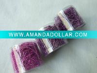 2mm mardi gras beads chain