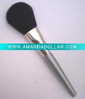 Wholesale Silver Wood Handle Aluminum Ferrule Powder Brush #1
