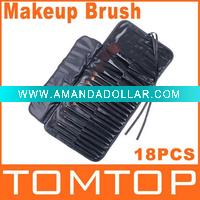 Wholesale Black 18PCS Cosmetic Brush Make-up Make Up Makeup Brush Set