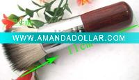 Wholesale Badger Mineral Flat Top Buffer Wooden Powder Brush NEW