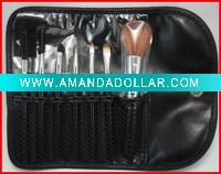 Wholesale 7pcs high quality goat hair cosmetic brush set