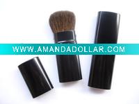 Wholesale oval retratable powder cosmetic brush