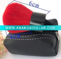 Wholesale Red Goat Hair Kabuki Brush