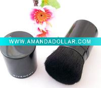 Wholesale Nylon Aluminum Ferrule Black Short Retractable Brush RY-12 MOQ 1000pcs