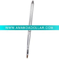Silver Retractable Lip Brush