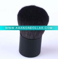 Wholesale Superior Goat Black Hair Aluminum Black Handle Kabuki Brush
