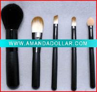 Wholesale 5pcs fashionable cosmetic brush set,Various Handle Colors and Hairs are Available