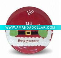 ceramic christmas plate with new design