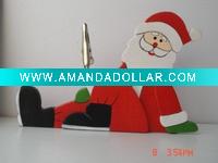 Wholesale Arts decoration craft decorative wood christmas name card holder