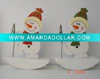 Wholesale Arts decoration craft decorative wooden christmas name card holder