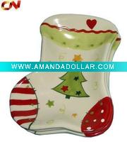 beautiful Christmas ceramic cake plate