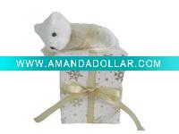 Wholesale teddy bear ride the fabric box