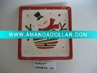 ceramic christmas decoration plate