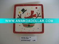 Wholesale ceramic christmas decoration plate