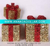 Square Gift Box with glitter