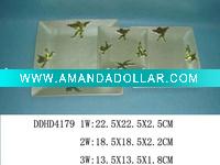 Wholesale pottery christmas plate(square)
