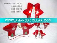 Wholesale snowman christmas plate