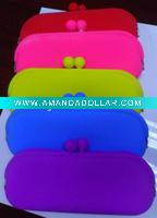 Wholesale Mini Silicone Pouch for Eyeglasses, Pen Box