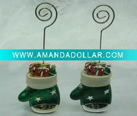Wholesale Magnet Name Card Holder Resin Christmas Item