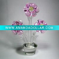 Wholesale beautiful crystal christmas gift rose