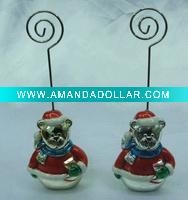 Magnet Name Card Holder Resin Christmas Item