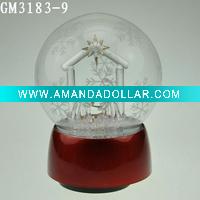 Wholesale christmas ball with LED light and music