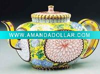 Decorative christmas teapot