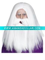 Wholesale christmas santa claus wig for halloween/party/carnival/ MPW-0300