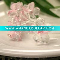 elegant crystal glass flower