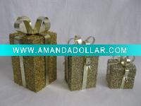 Wholesale Christmas Glitter Gift Box