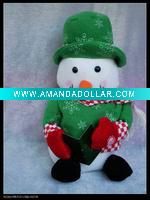 Electric snowman reading books