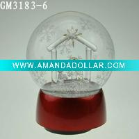 Wholesale christmas ball with LED light and music