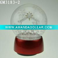 Wholesale christmas ball with LED light and music