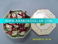 single-deck gift box,contain 7pcs, with christmas tree pattern