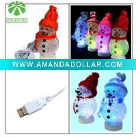 Wholesale USB Santa Claus with light for christmas decoration