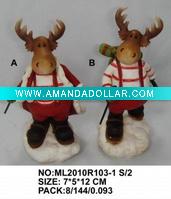 Wholesale 2asst christmas reindeer or elk for gift and decoration