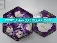 double-deck gift box,contain 14pcs,with Santan Claus' head pattern