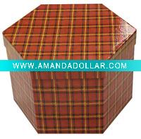 Wholesale double-deck gift box,contain 14pcs,with grid pattern