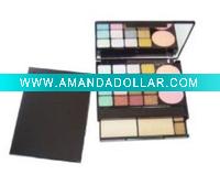 Wholesale eyeshadow & blusher & compact cake 3 in 1