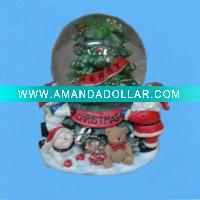 Christmas resin snow globe