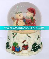 Wholesale Resin christmas music box /water globe /snow globe