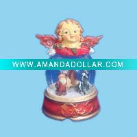 angel snow globe