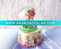 LED water globe ,resin crafts