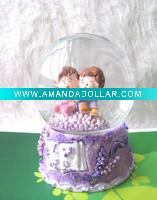 LED water globe ,resin crafts