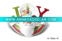 Wholesale lovely Christmas man polyresin waterball item
