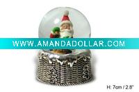 Christmas with gift polyresin waterball deco