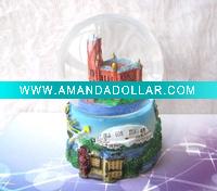 LED water globe ,resin crafts